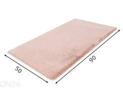 Kylpyhuonematto Heaven Powder Pink 50x90 cm