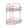 Kylpyhuonnen kulmahylly Reflex 2x, 23x23x35 cm, pronssi