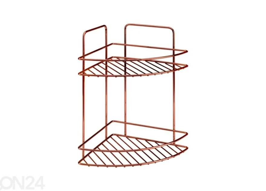 Kylpyhuonnen kulmahylly Reflex 2x, 23x23x35 cm, pronssi