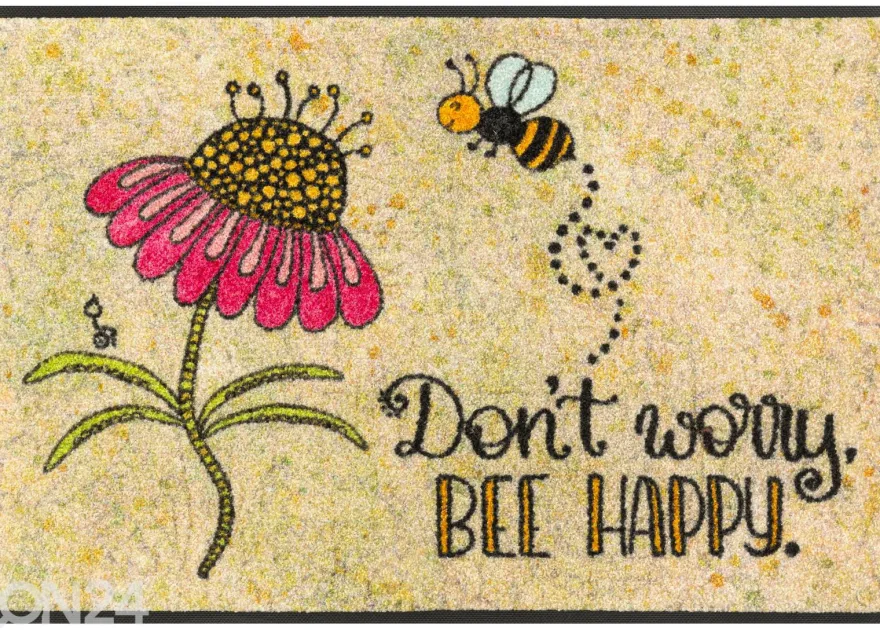 Kynnysmatto Bee Happy 50x75 cm