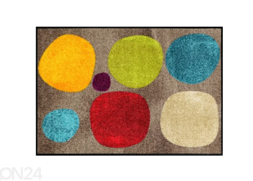 Kynnysmatto Broken Dots Colourful 50x75 cm