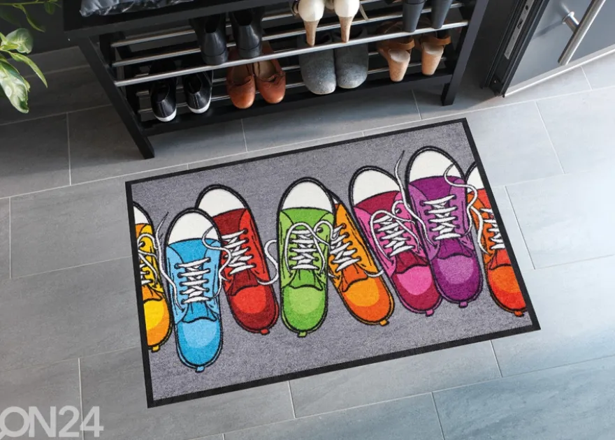 Kynnysmatto Bunte Turnschuhe 50x75 cm