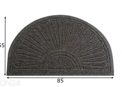 Kynnysmatto Dune Halfmoon dark grey 85x55 cm