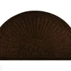 Kynnysmatto Dune Halfmoon dark brown 85x55 cm