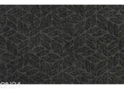 Kynnysmatto Dune Leaves dark grey 45x75 cm