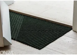 Kynnysmatto Dune Stripes midnight green 45x75 cm