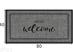Kynnysmatto Hello Welcome 40x80 cm