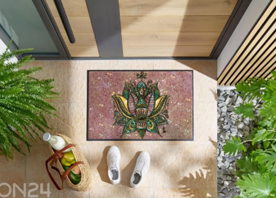 Kynnysmatto Lotus Blossom, 50x75 cm