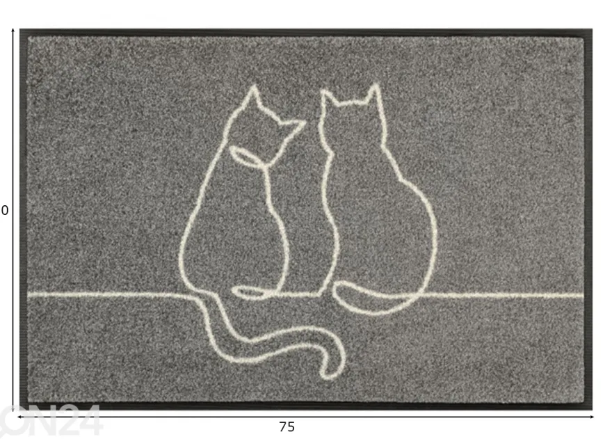 Kynnysmatto Lovetails 50x75 cm