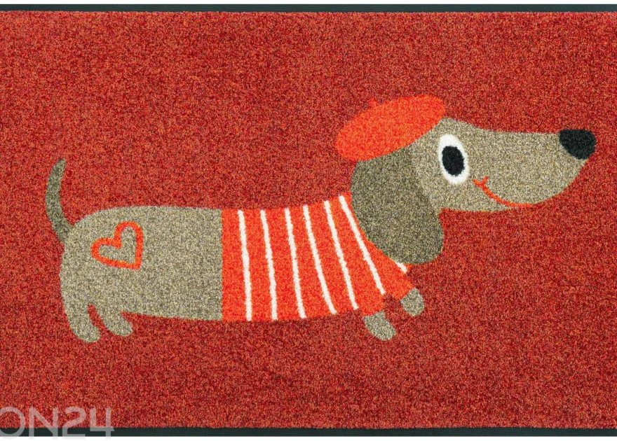 Kynnysmatto Monsieur Chien, 50x75 cm