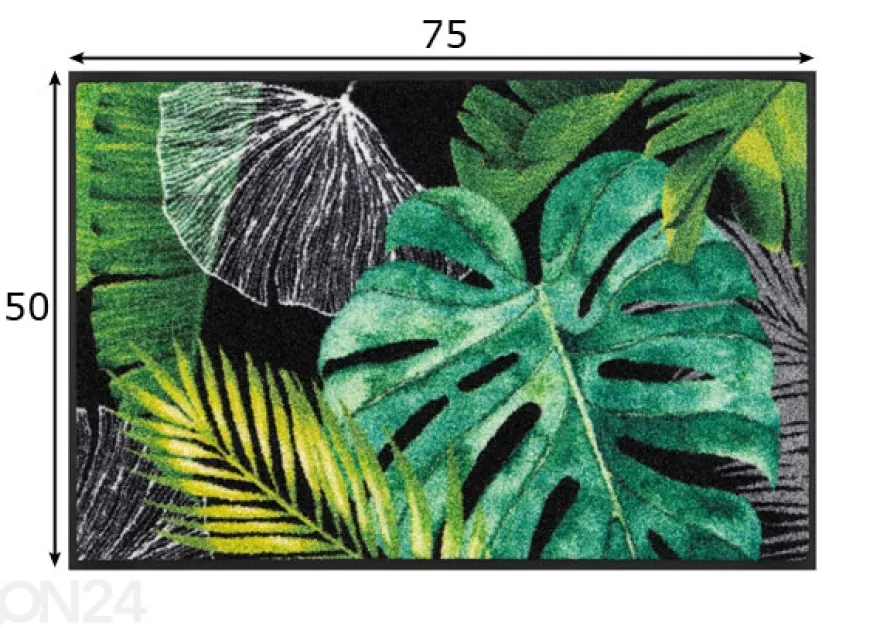 Kynnysmatto Neoflora 50x75 cm