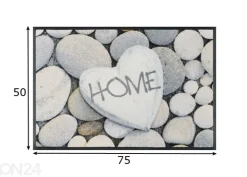 Kynnysmatto Pebble Stones 50x75 cm