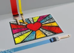 Kynnysmatto Pop Art Heart, 40x60 cm