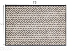 Kynnysmatto Revive Duo Latte 50x75 cm