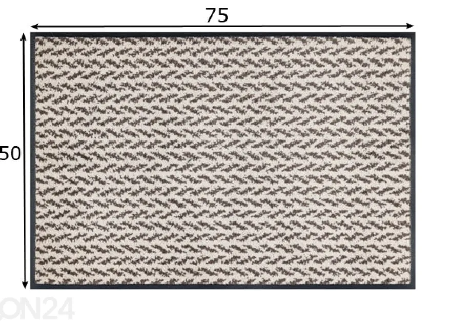 Kynnysmatto Revive Duo Latte 50x75 cm
