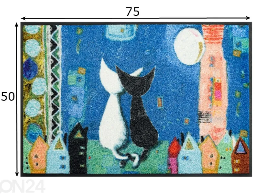 Kynnysmatto Romance 50x75 cm