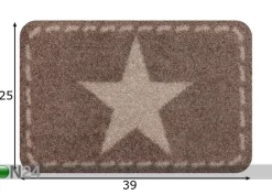 Kynnysmatto Star 25x39 cm