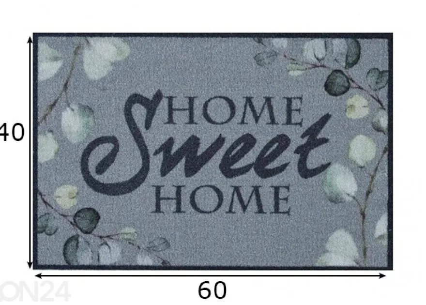 Kynnysmatto Sweet Flowers 40x60 cm
