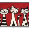 Kynnysmatto Three Cats 50x75 cm