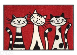 Kynnysmatto Three Cats 50x75 cm