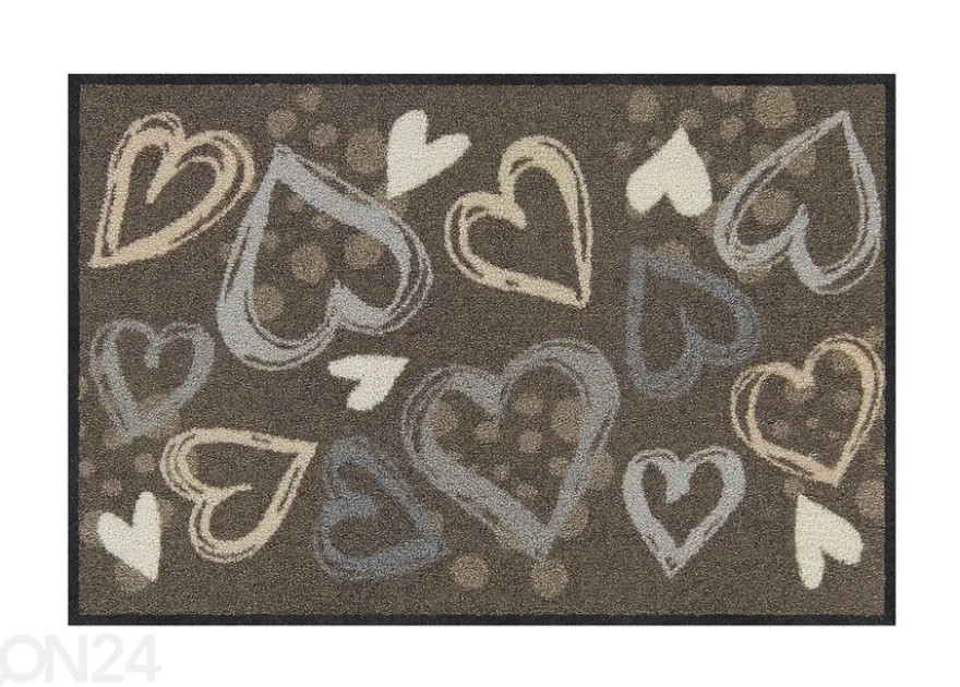 Kynnysmatto Valentine Hearts city-chic 50x75 cm