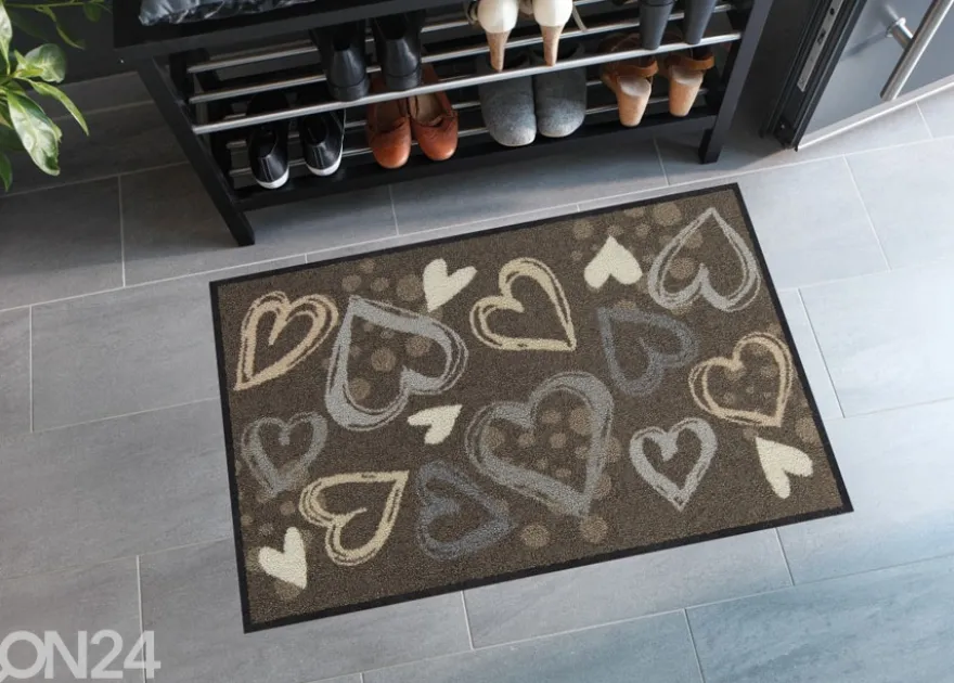 Kynnysmatto Valentine Hearts city-chic 50x75 cm