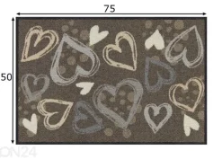 Kynnysmatto Valentine Hearts city-chic 50x75 cm