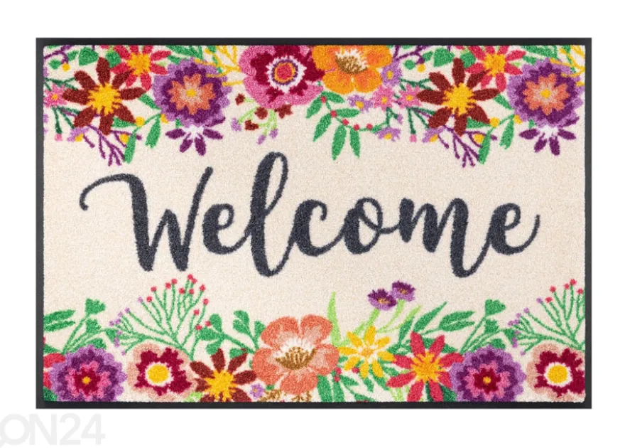 Kynnysmatto Welcome Blooming 50x75 cm