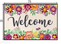 Kynnysmatto Welcome Blooming 50x75 cm