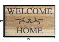 Kynnysmatto Welcome Home beige 50x75 cm