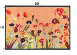 Kynnysmatto Wildflowers 40x60 cm