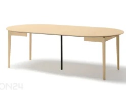 Laajennettava ruokapöytä Plot Ø120x120/240 cm