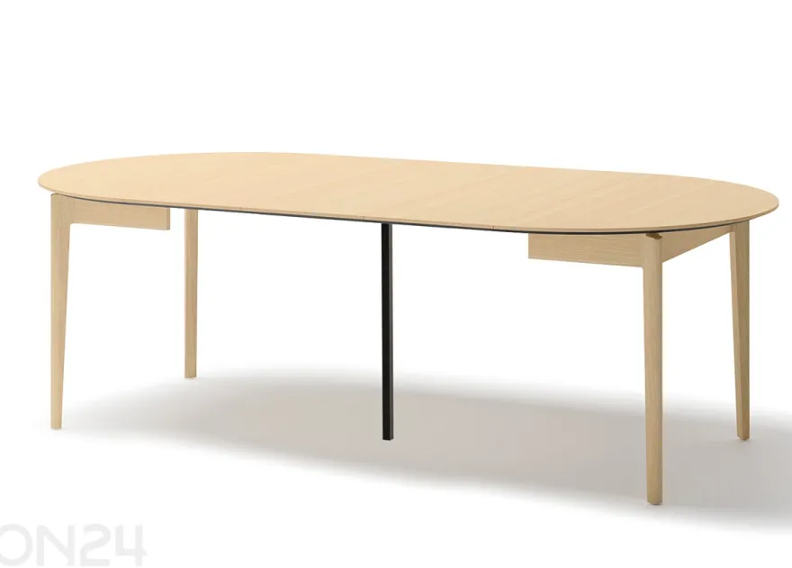 Laajennettava ruokapöytä Plot Ø120x120/240 cm