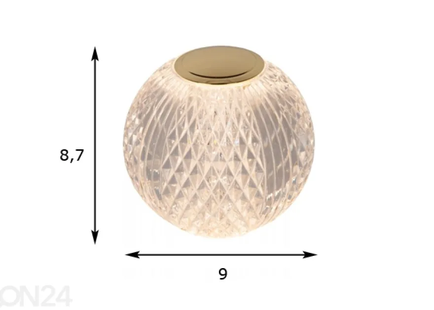 Ladattava pöytävalaisin Cintra 1x1,5W 3000K - 3 StepDim