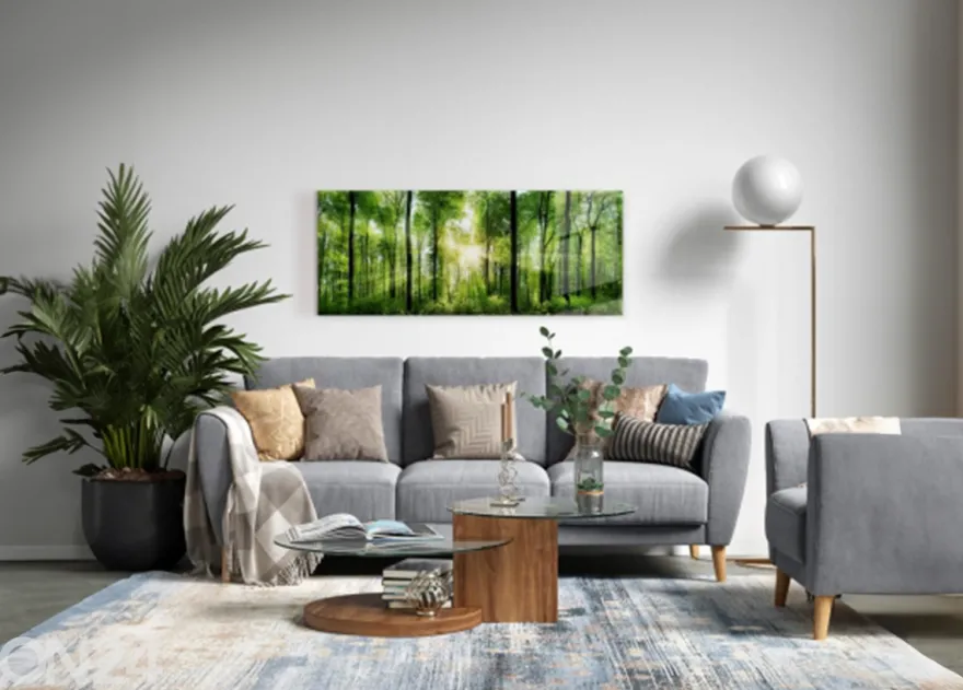 Lasikuva Forest 125x50 cm
