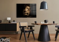Lasikuva Lion 100x70 cm
