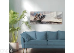 Lasikuva Ship 125x50 cm