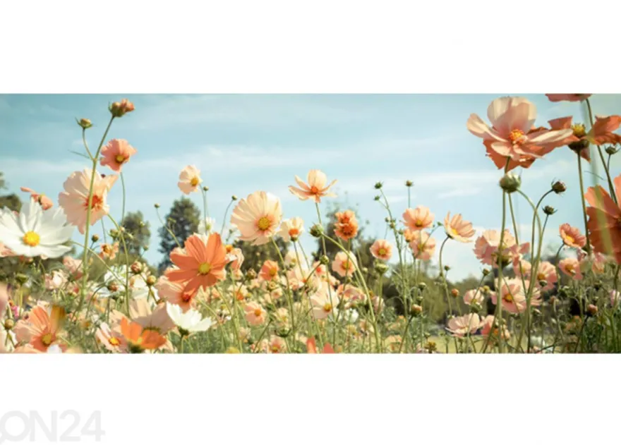 Lasikuva Yellow Meadow 125x50 cm