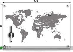 Lasinen muistitaulu WORLDMAP