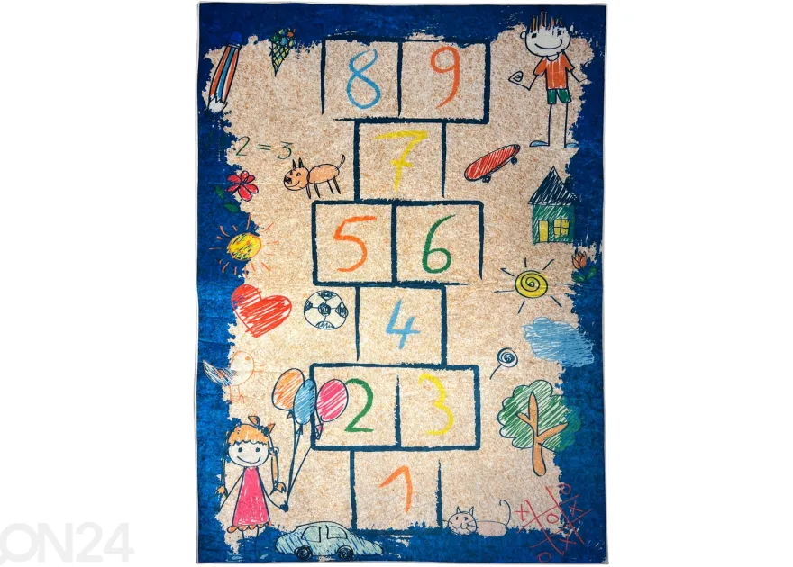 Lastenhuoneen matto Playground 120x180 cm