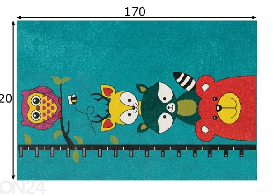 Lastenhuoneen matto Play 56PMP 120x170 cm
