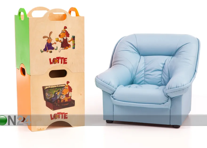 Lasten nojatuoli Mini Spencer + lelulaatikko Lotte
