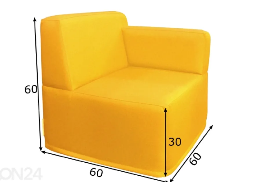 Lasten nojatuoli Modena 60 vasen