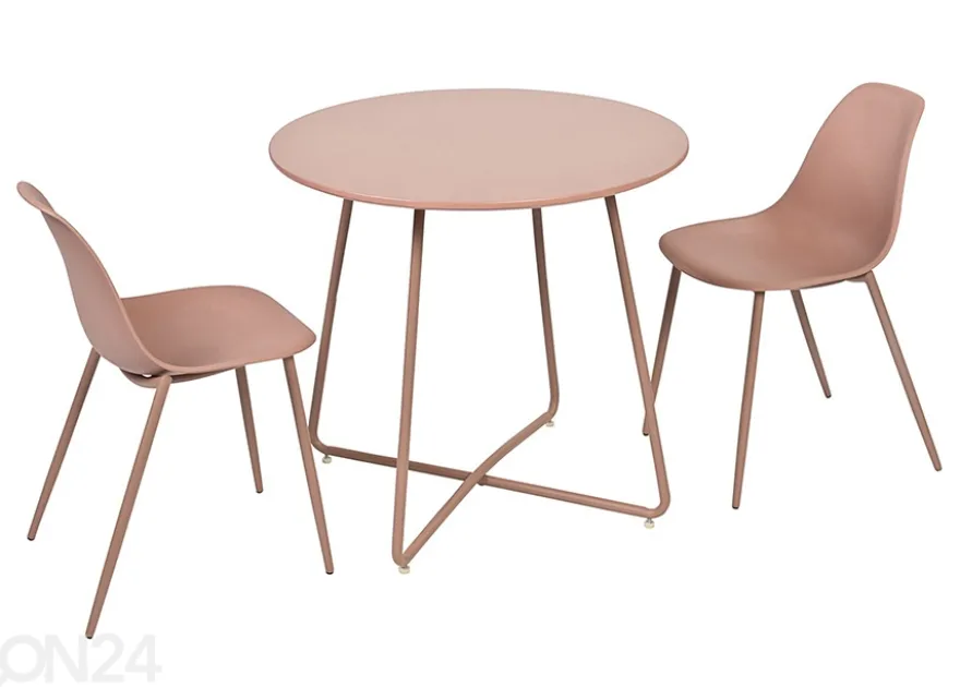 Lasten pöytä, vaaleanpunainen