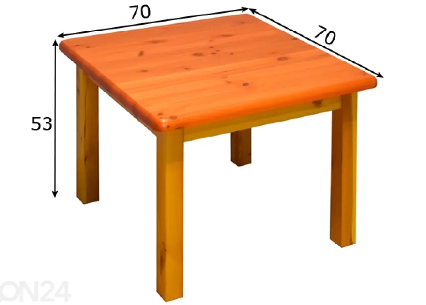 Lasten pöytä 70x70 cm