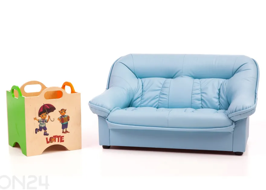 Lasten sohva Mini Spencer + lelulaatikko Lotte