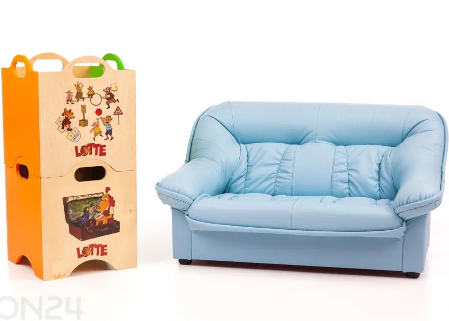 Lasten sohva Mini Spencer + lelulaatikko Lotte