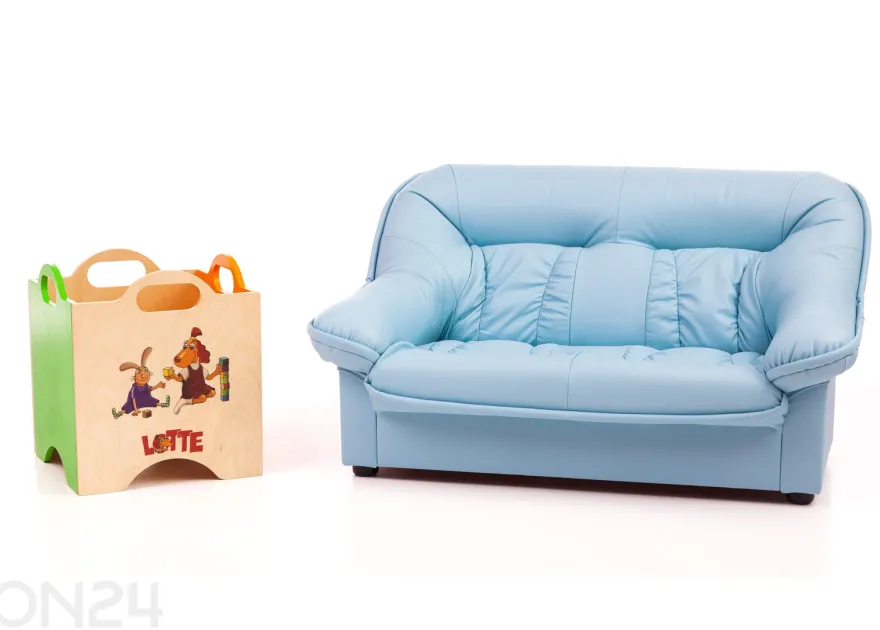 Lasten sohva Mini Spencer + lelulaatikko Lotte