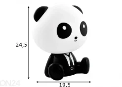 Lasten yölamppu LED Panda, musta/valkoinen