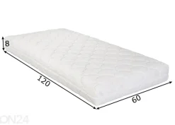 Lateksipatja Hypnos Beebi-Lux 60x120x8 cm, bambuviskoosi